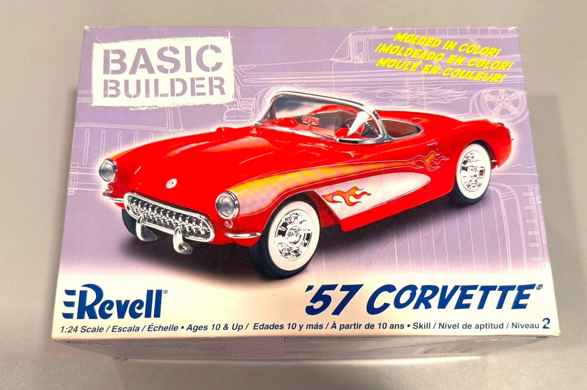 Revell 1957 Chevy Corvette Convertible 1:24 Model Kit #85-0852