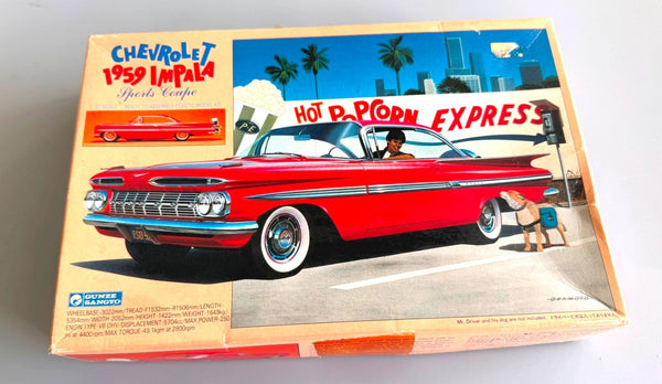 GUNZE SANGYO 1959 CHEVROLET IMPALA SPORTS COUPE 1/32 MODEL KIT VINTAGE
