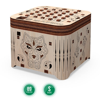 Mr.Playwood Casket Secret of Tiger Mechanical Wooden Model