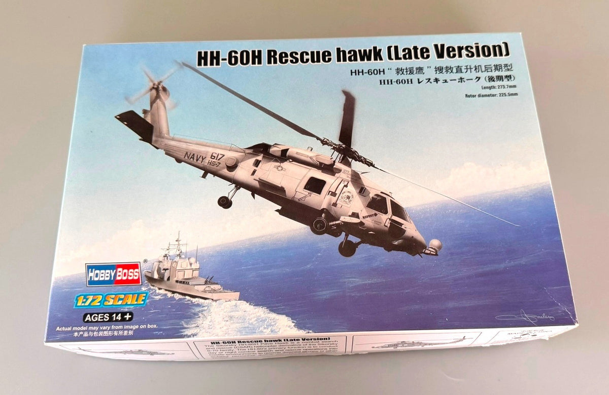 HobbyBoss HH-60H Rescue Hawk Late Version 1/72 Helicopter Model Kit 87233