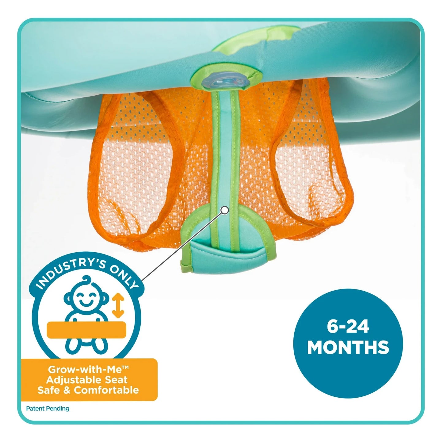 Swim School Grow-with-Me Baby Boat with Adjustable Seat Child's Pool Toy