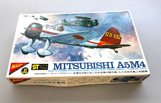 Nichimo Mitsubishi A5M4 "Claude" Japanese Navy Carrier Fighter 1/72 Scale vintag