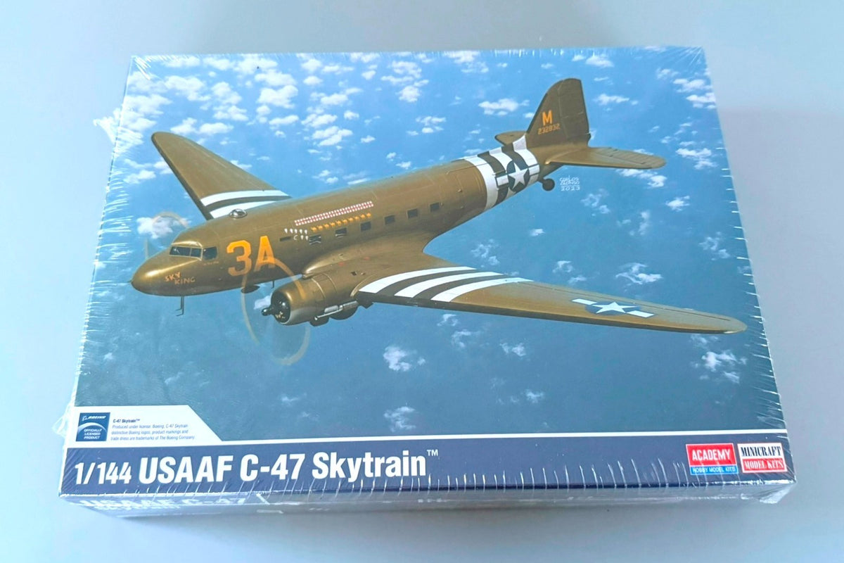 Academy Usaaf c-47 Skytrain 1/144 Scale Model Kit #12633