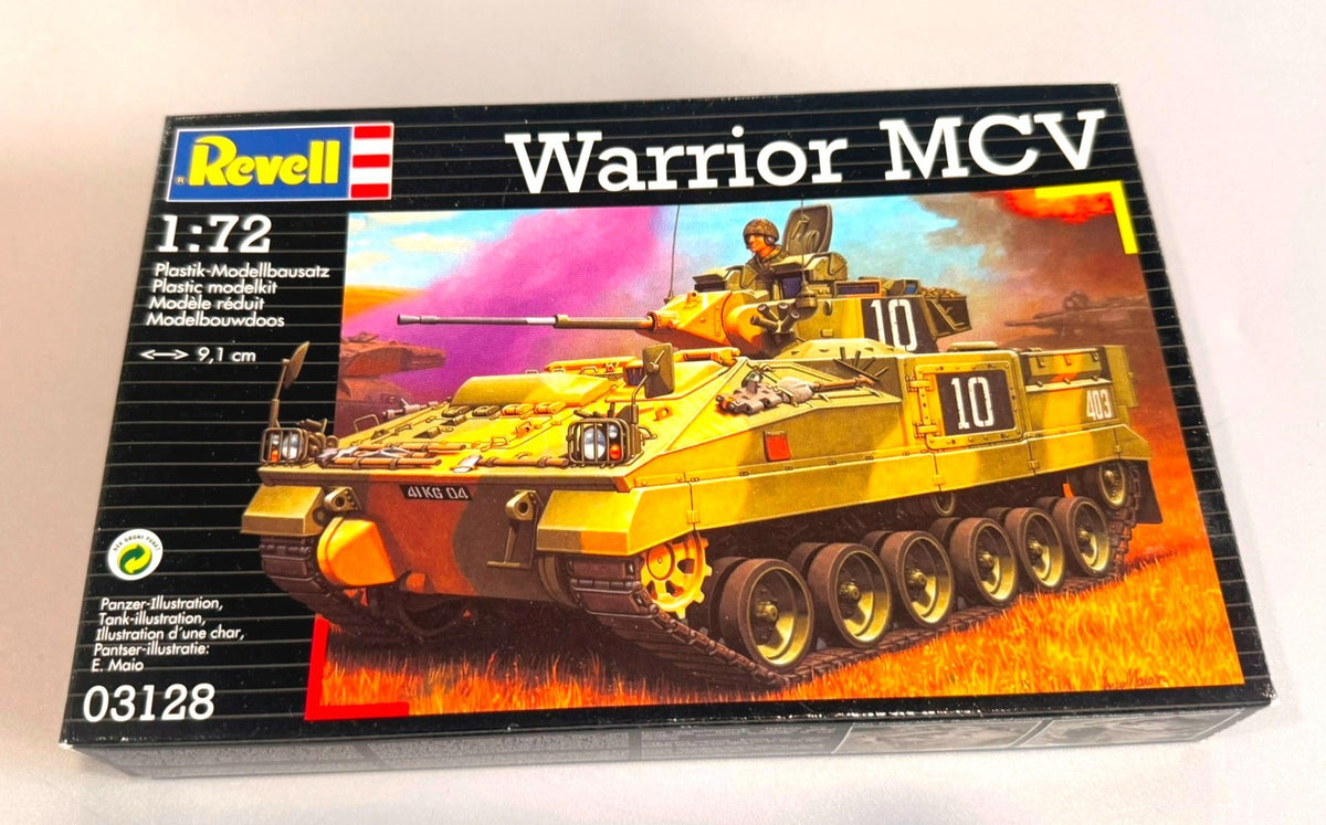 Revell Warrior MCV British Armored Fighting Vehicle 1/72 Model Kit 03128 Skill 4