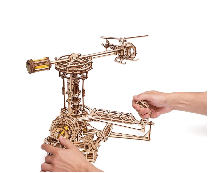 UGears Aviator Wooden 3D Puzzle, Model 70053