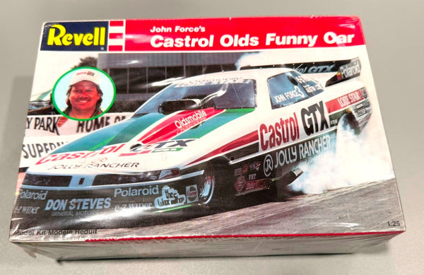 REVELL. JOHN FORCE'S CASTROL OLDS FUNNY CAR. 1/24 SCALE. ITEM 7173.