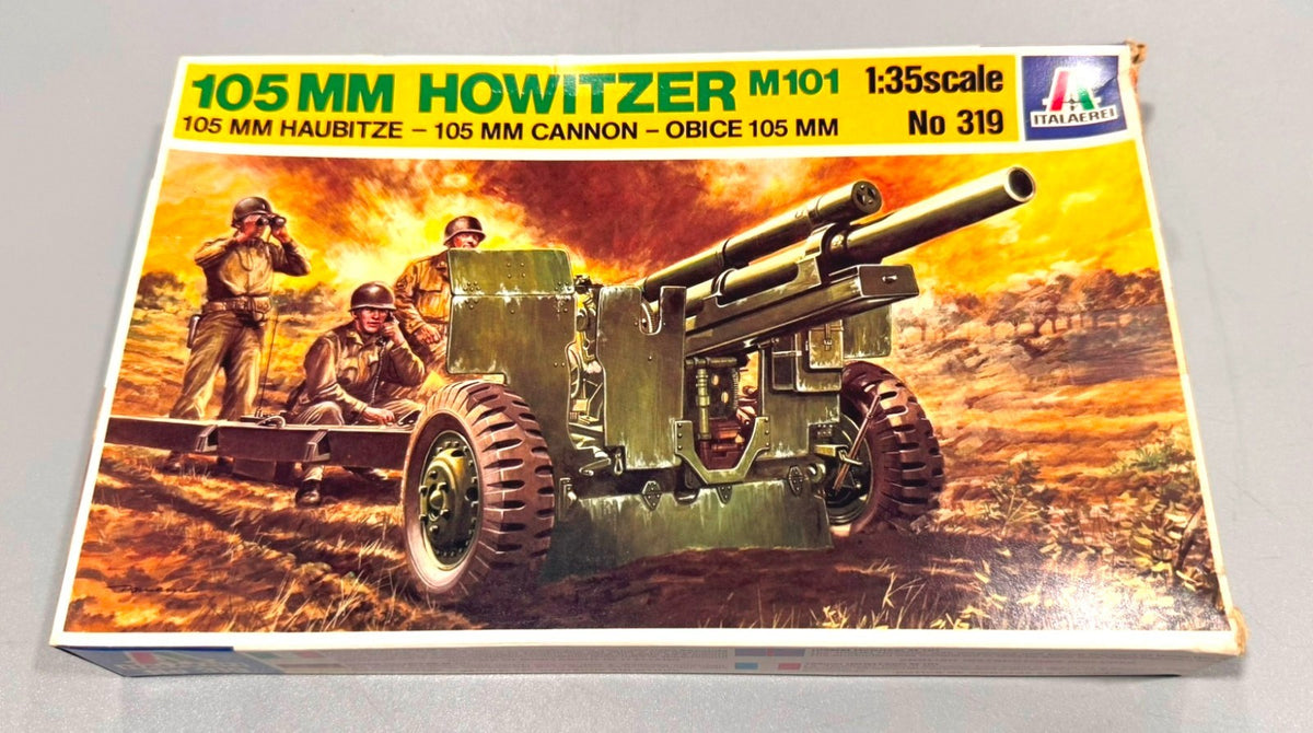 Italeri 105mm Howitzer M101 1:35 Scale Model Kit No. 319