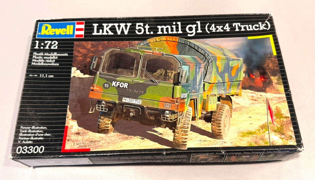 Revell LKW 5t mil gl (4x4 Truck) 1/72 Scale Model Kit #03300