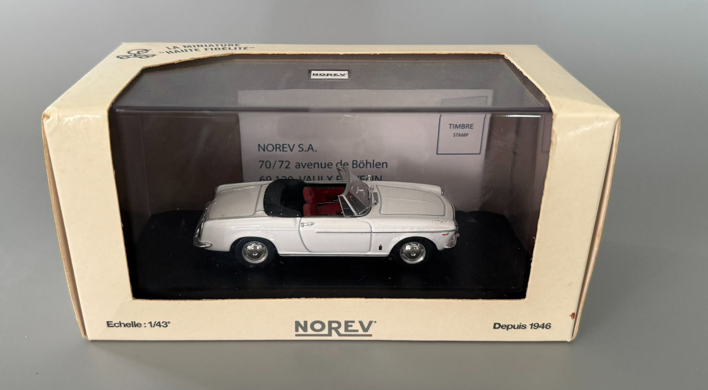 Norev Fiat 1500 Cabriolet 1963 "Haute Fidélité" Diecast 1:43 Scale