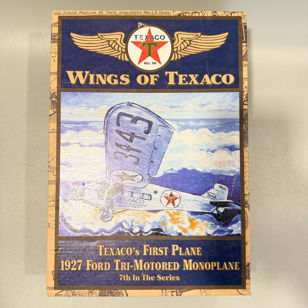 Ertl 39010 Wings of Texaco 1927 Ford Tri-Motor Airplane Bank 7th Series