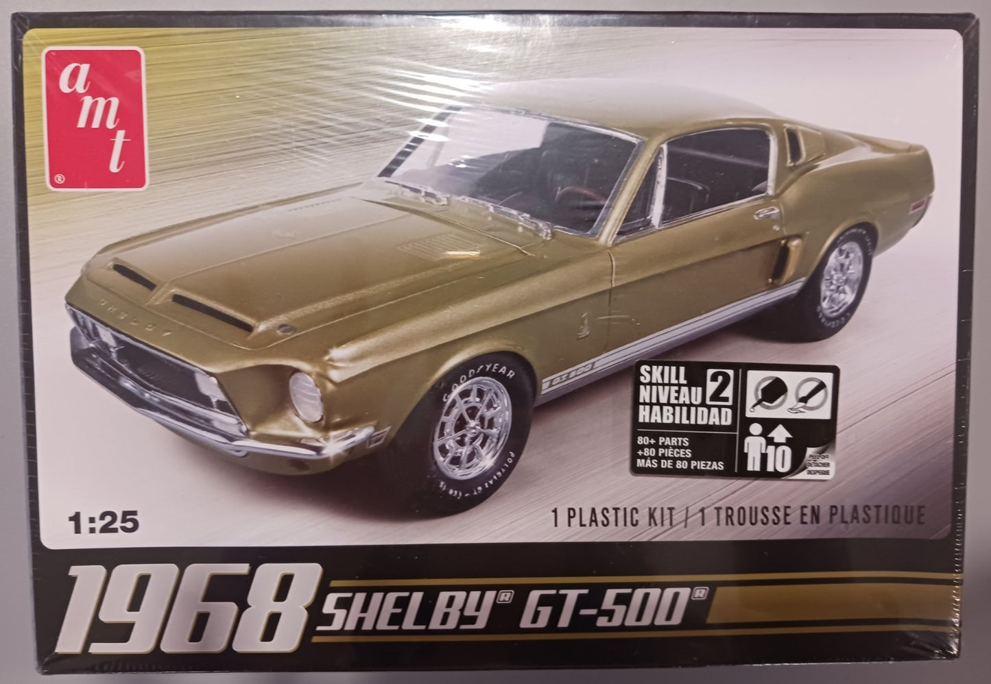 AMT AMT634M/12 1968 Shelby GT-500 1/25 Scale Plastic Model Kit Sealed