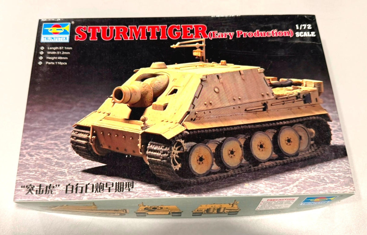 Trumpeter Sturmtiger Early Production 1:72 German Tank Model Kit #07274