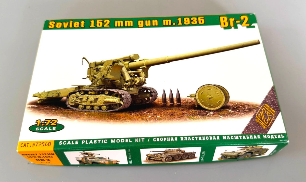 ACE 152mm Gun M.1935 Br-2 1/72 Scale Plastic Model Kit #72560