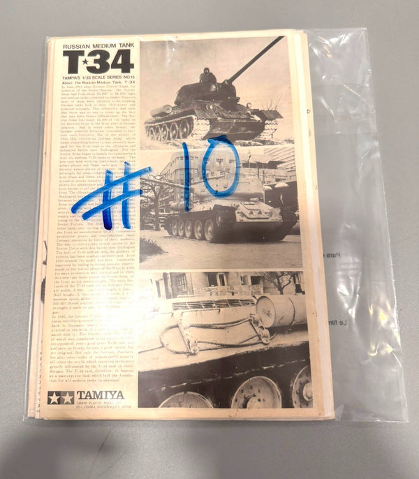 Vintage Plastic Model Kit Instructions Lot of 10 Assorted Original Sheets. #10