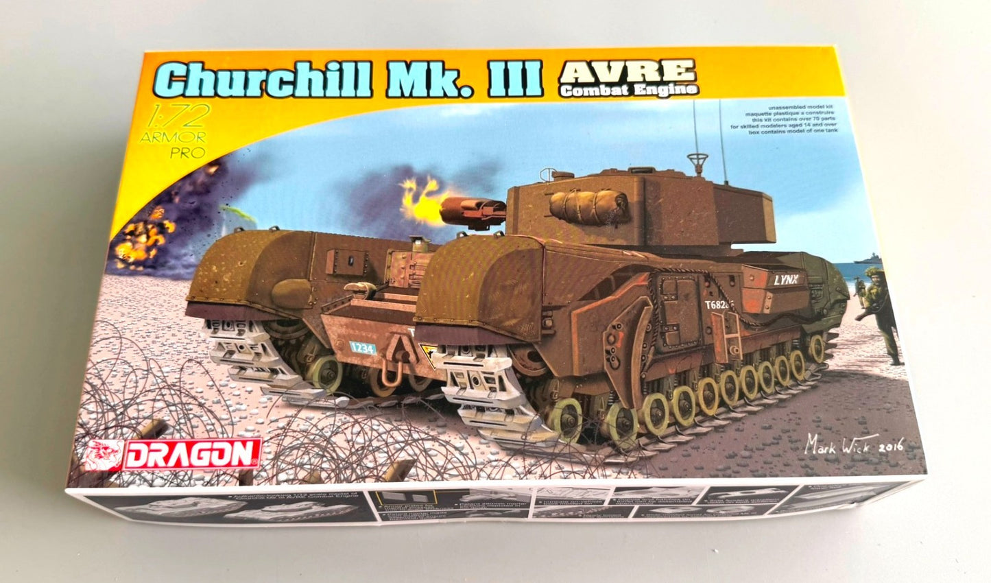 Dragon 7327 Churchill Mk III AVRE Combat Engineer 1/72 Scale Armor Pro Model Kit