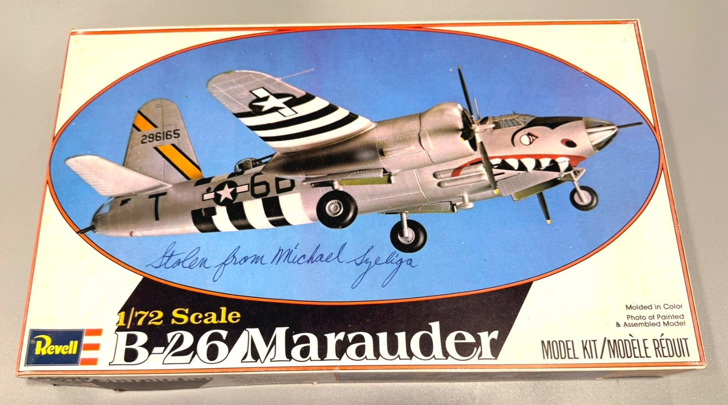 REVELL. B-26 MARAUDER. 1:72 SCALE. KIT NO. 4300.