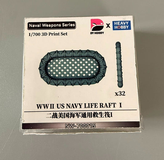 DY Hobby Heavy Hobby 1/700 WWII US Navy Life Raft I 3D Print Set NW-700015.