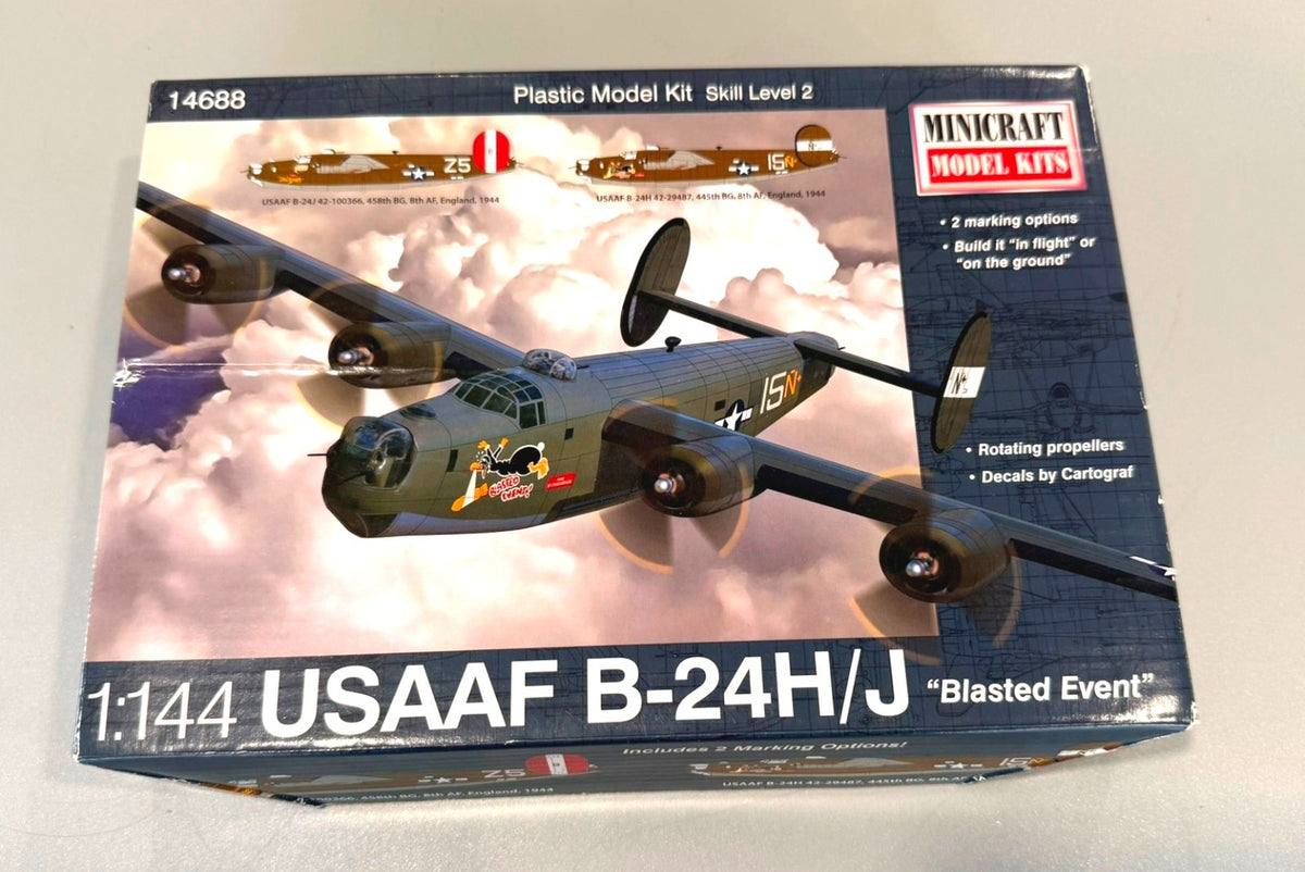 Minicraft USAAF B-24H/J 1/144 Scale Plastic Model Kit 14688