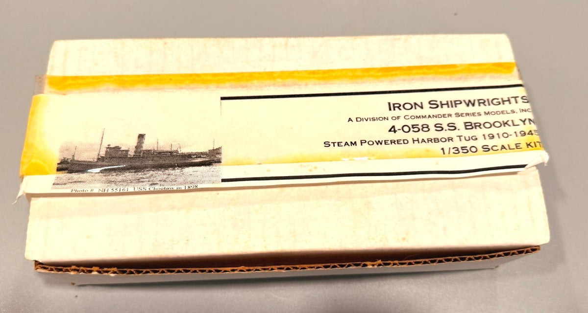 Iron Shipwrights S.S. Brooklyn Steam Powered Harbor Tug 1:350 Scale resin kit