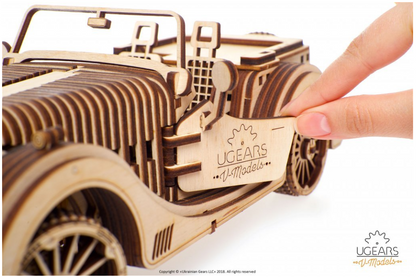 UGears Roadster VM-01 Wooden 3D Puzzle, Model 70052