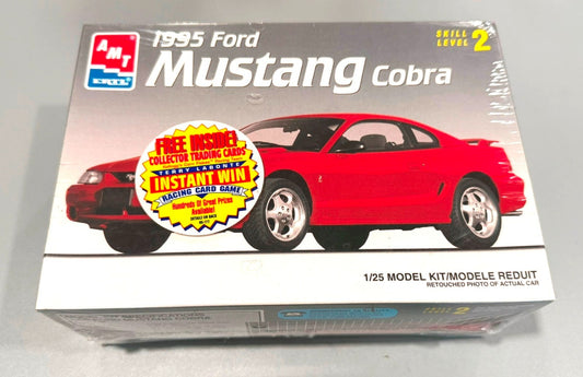 AMT ERTL. 1995 FORD MUSTANG COBRA. 1/25. MODEL KIT 6201. SKILL LEVEL 2