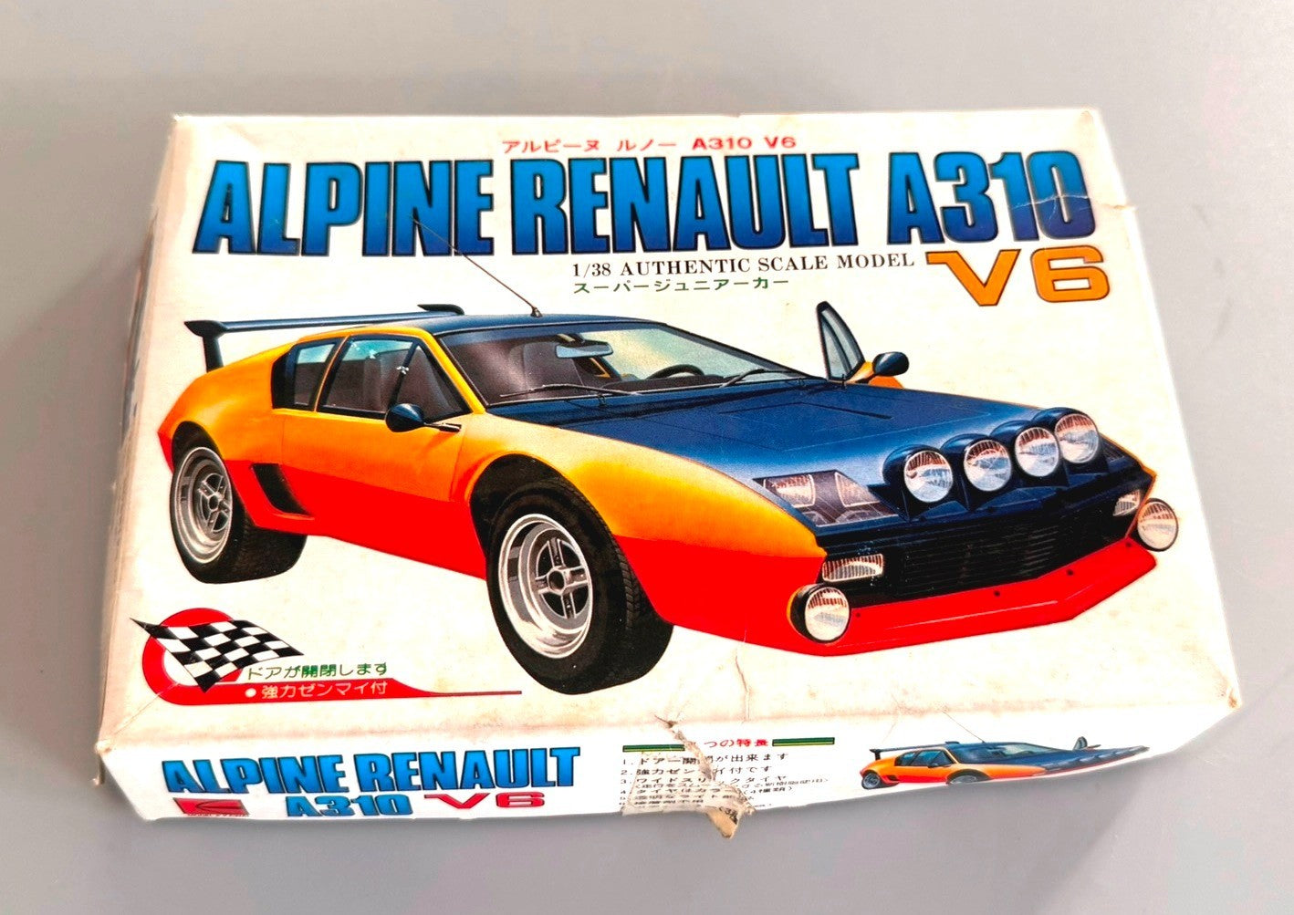 Model rawai. Alpine Renault A310 V6 1/38 Authentic Scale Car Model Kit