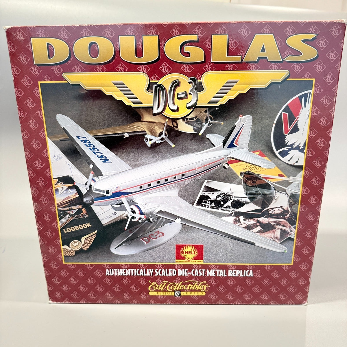 Ertl F926 Douglas DC-3 Shell Aviation 1:72 Scale Diecast Airplane Prestige