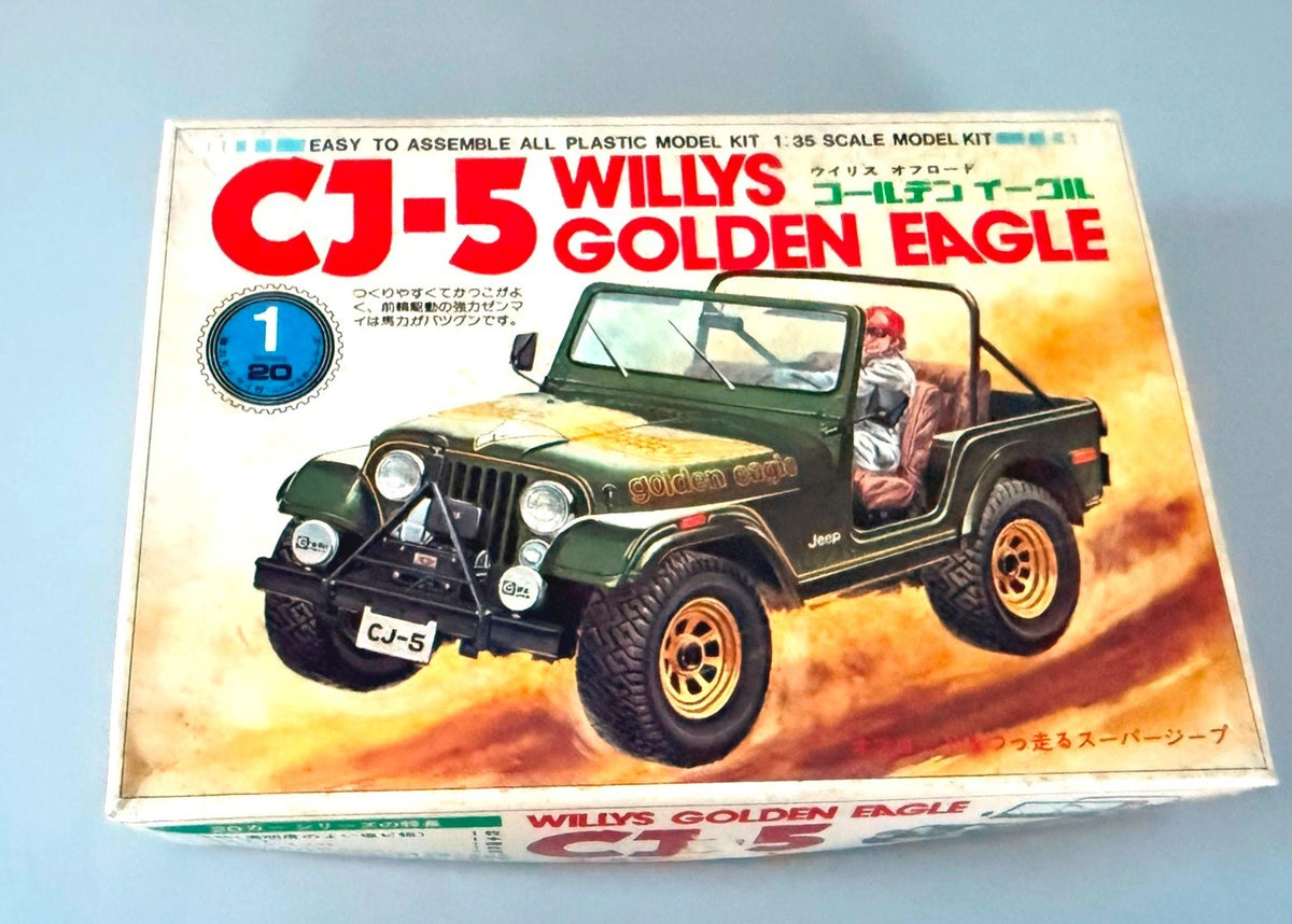 Willys Golden Eagle CJ-5 Jeep 1/20 Scale Plastic Model Kit — Kit K20-1-200