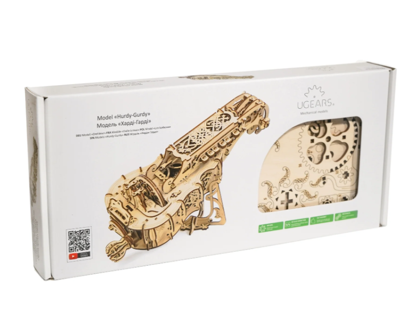UGears Hurdy-Gurdy Wooden 3D Puzzle, Model 70030