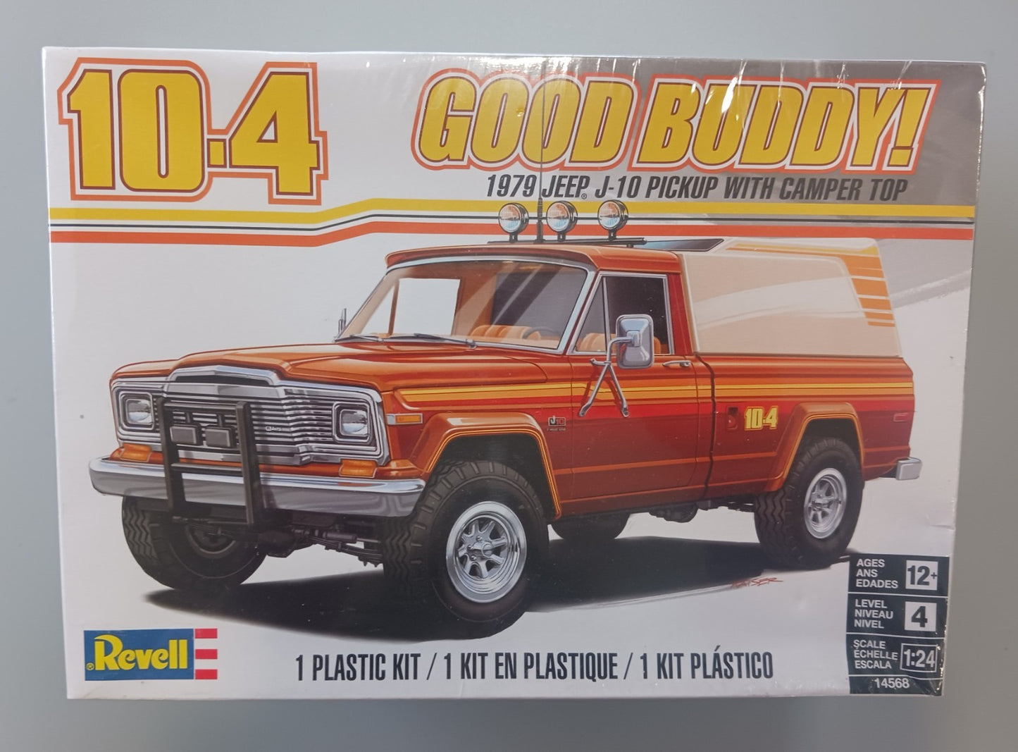 Revell 14568 1979 Jeep J-10 Pickup Good Buddy 10-4 1:24 Scale Model Kit Sealed
