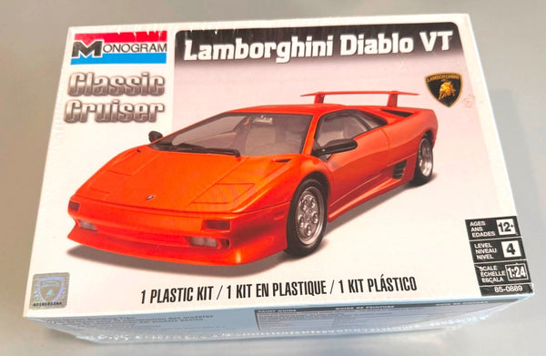 Monogram Lamborghini Diablo VT Classic Cruiser 1/24 Scale Model Kit 85-0889
