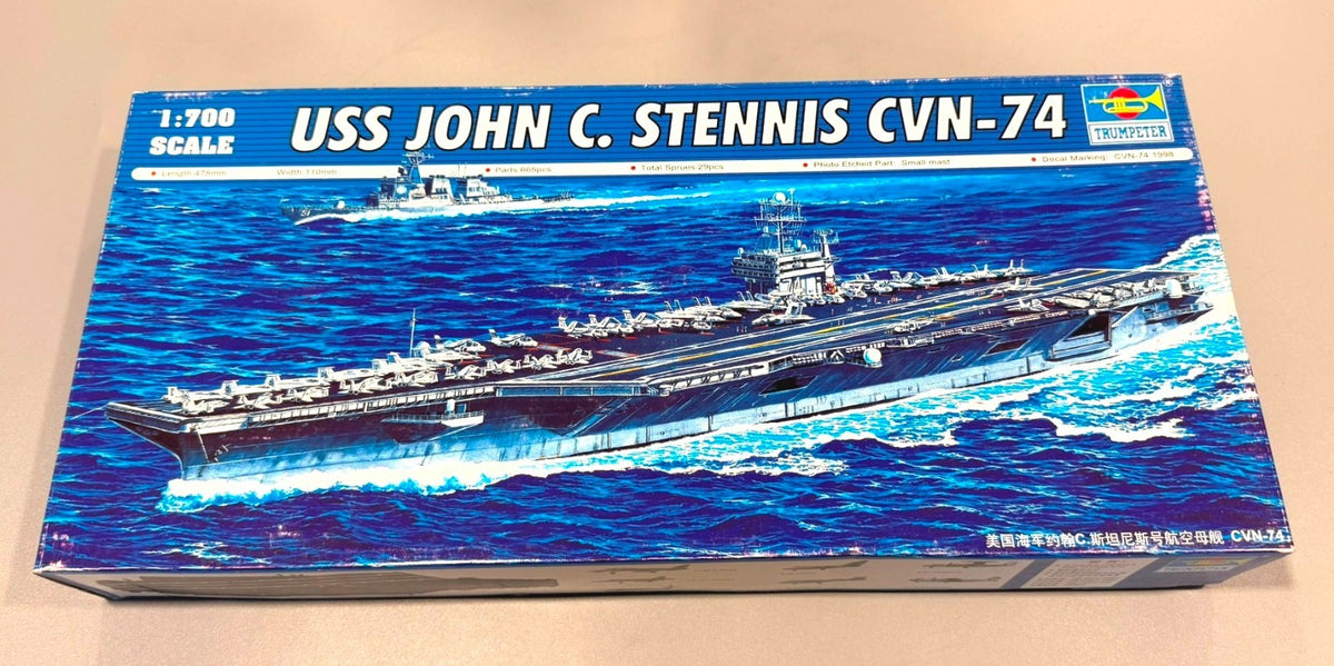 Trumpeter 1/700 USS John C. Stennis CVN-74 Aircraft Carrier Model Kit #05733