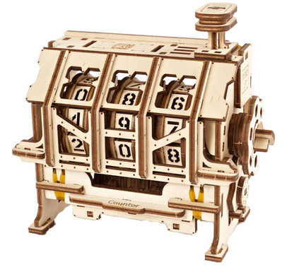 UGears STEM Lab Counter Wooden 3D Puzzle, Model 70130