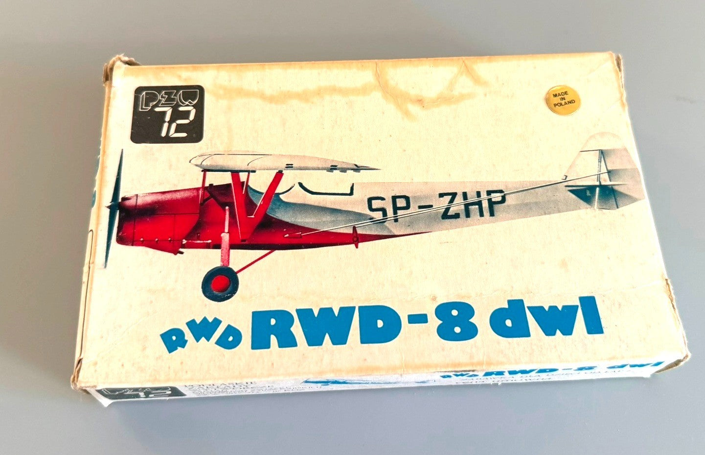 PZW RWD-8 DWL Polish Trainer Aircraft Vintage 1/72 Plastic Model Kit