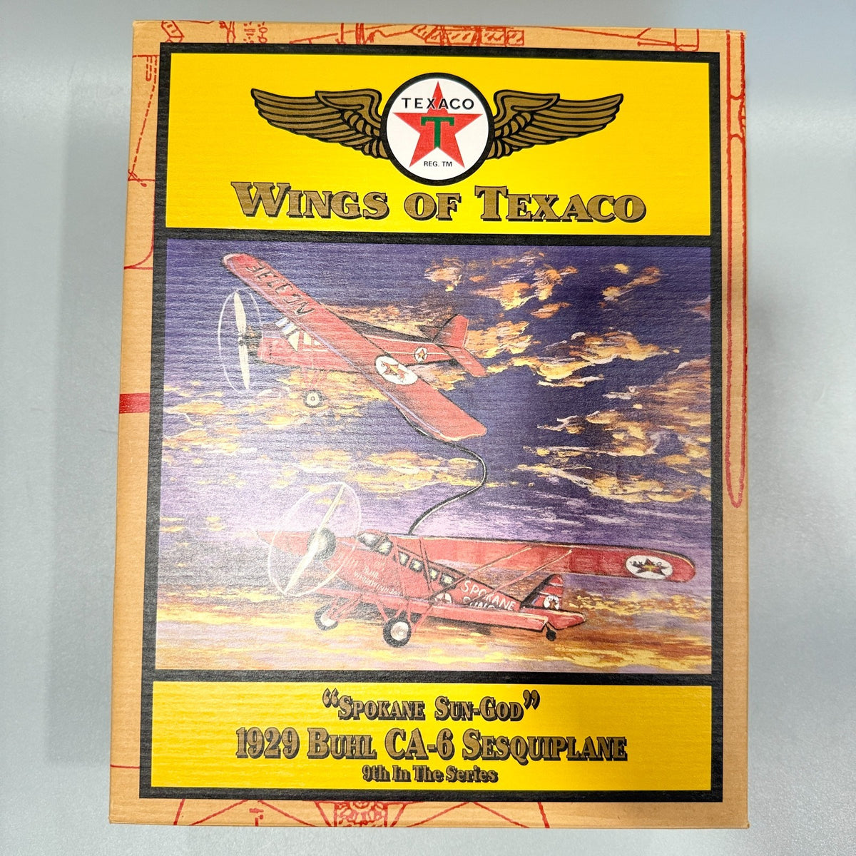 Ertl 20211P Wings of Texaco 1929 Buhl CA-6 Spokane Sun-God Airplane Bank