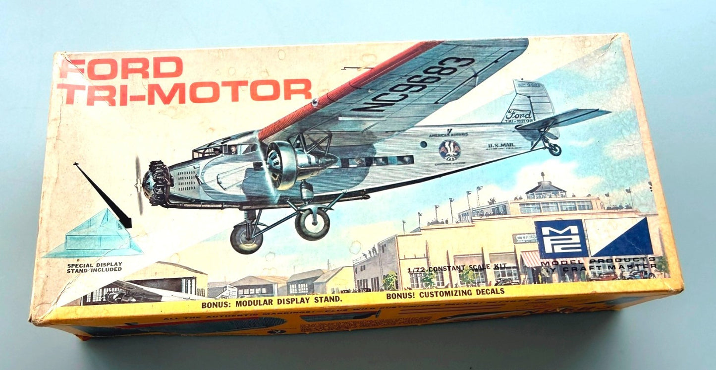 MPC Ford Tri-Motor 1/72 Aircraft Model Kit Display Stand 1102-100