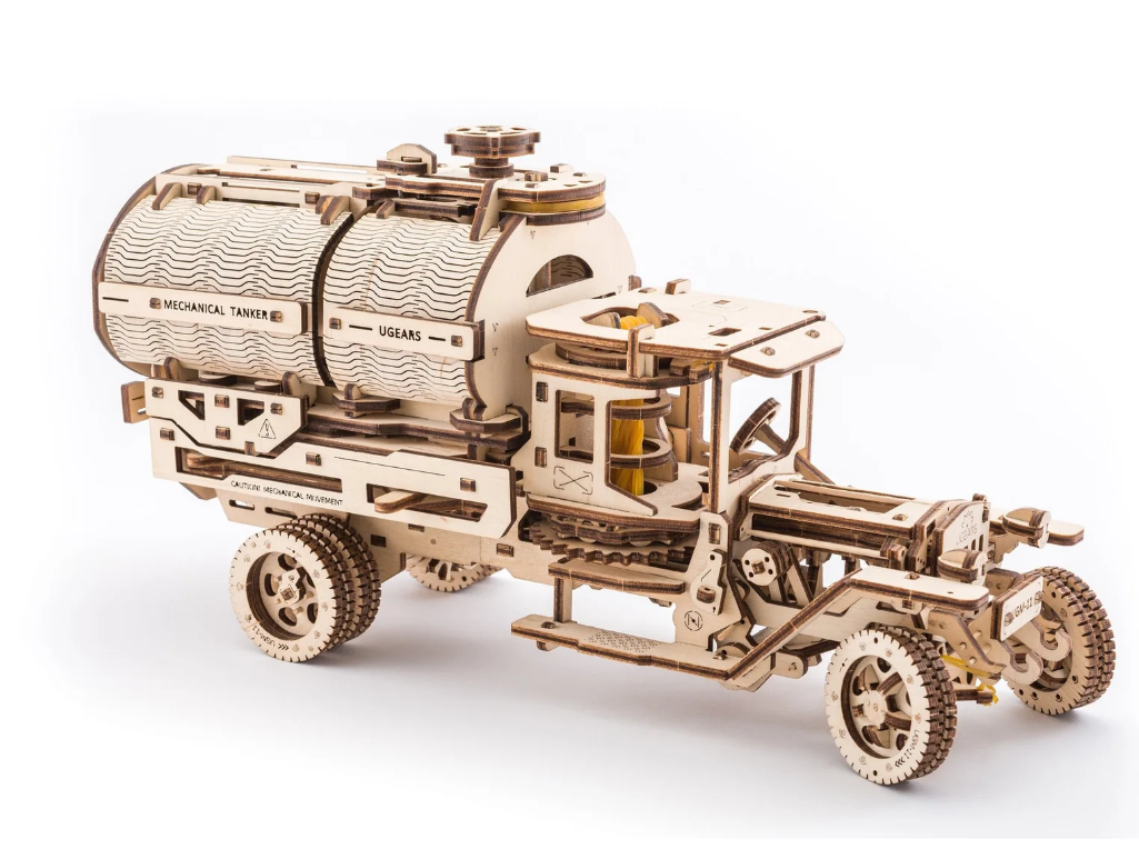 UGears Truck with Tanker Wooden 3D Puzzle, Model 70021