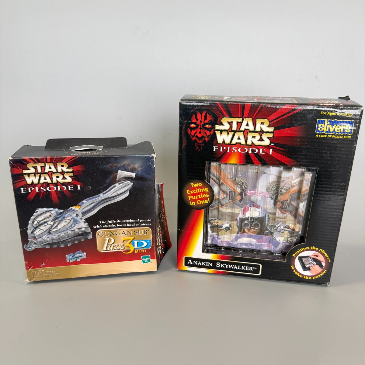 Hasbro Star Wars Episode I Gungan Sub Anakin Skywalker Puzzle Lot 1999