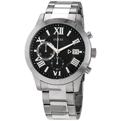 Guess Men's Classic Chronograph Black Dial Watch - W0668G3 NEW