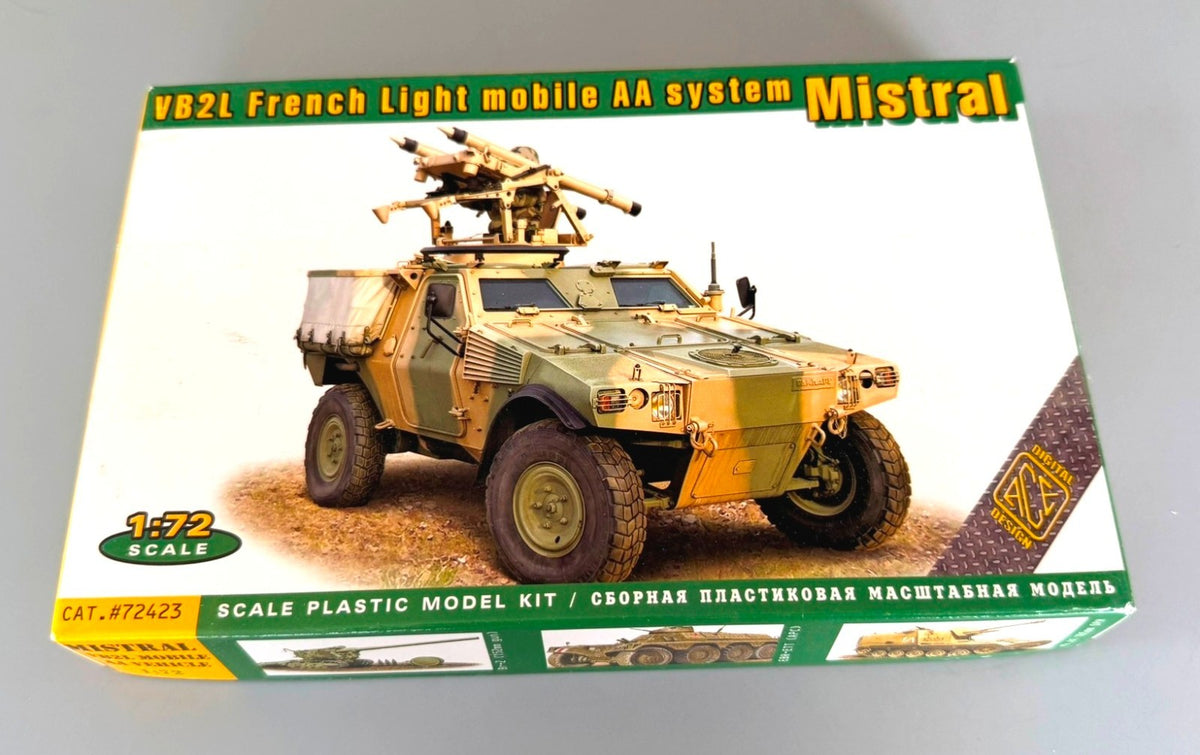 ACE VB2L Mistral Anti-Aircraft Missile System 1/72 Scale Plastic Model Kit 72423