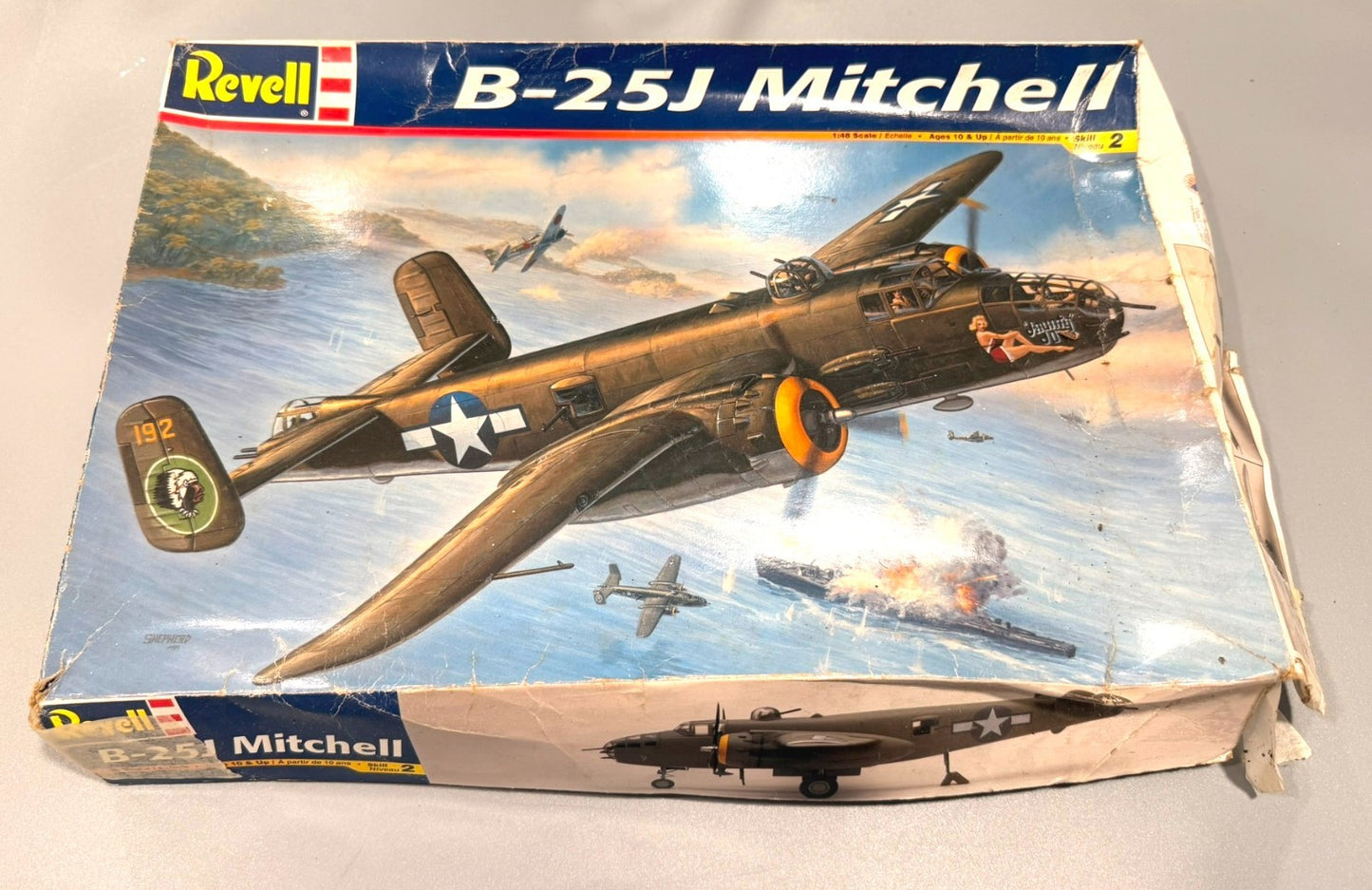 REVELL. B-25J MITCHELL. 1:48 SCALE. KIT NO. 5512.