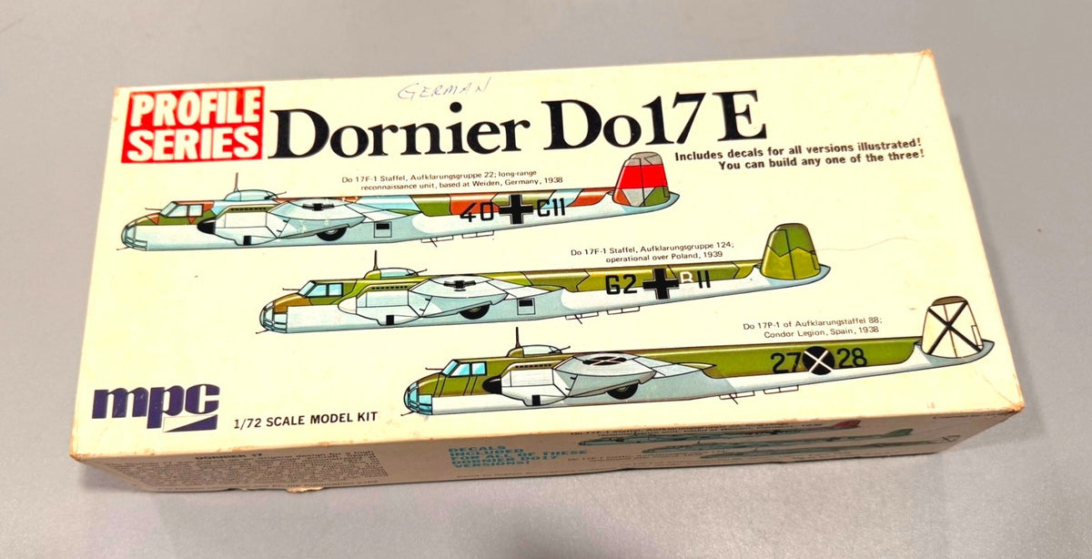MPC Profile Series Dornier Do 17E – 1:72 Scale Model Kit – No. 2-1513-150
