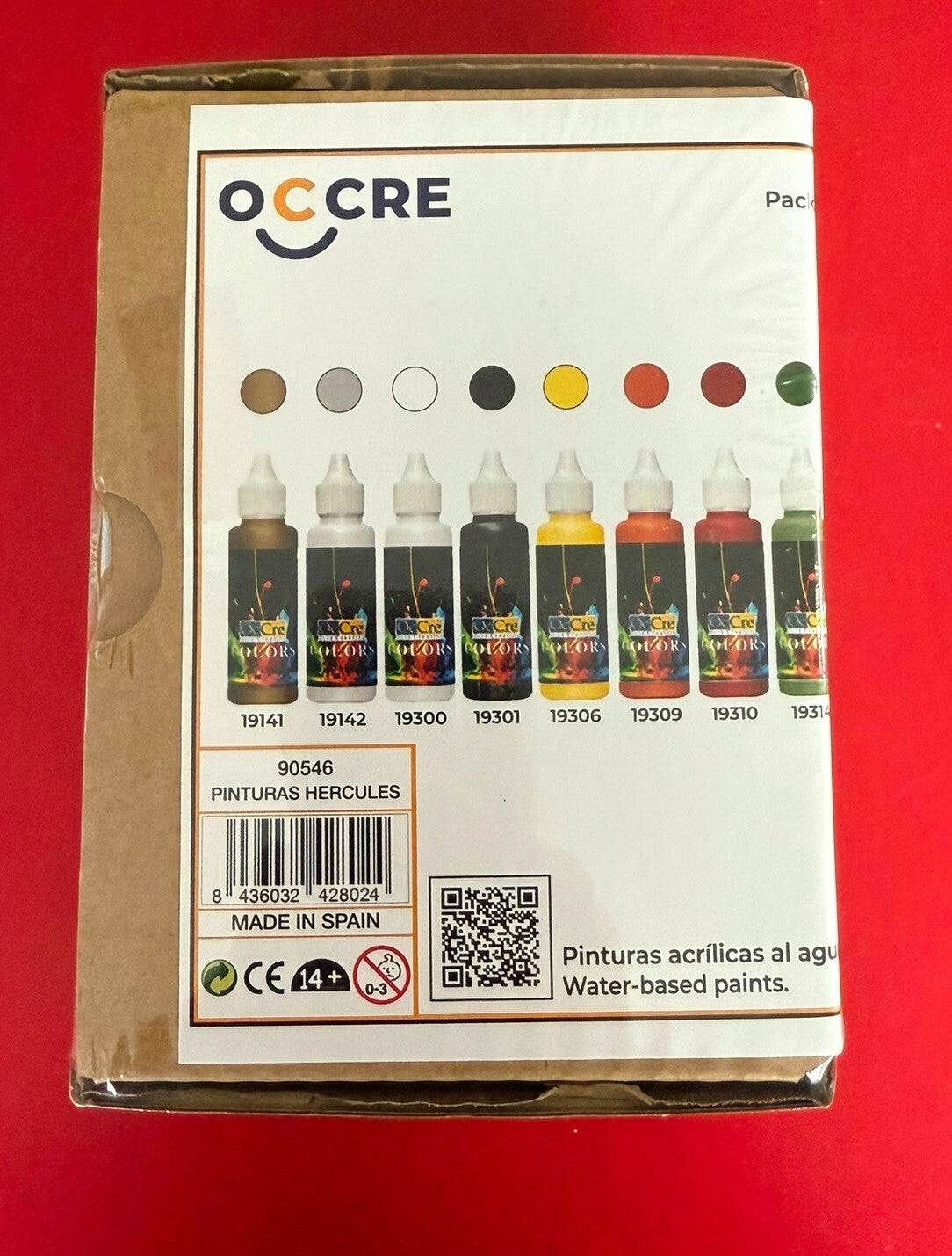 OCCRE. Hercules Tugboat Acrylic Paint Pack. (Set of 14 bottles)  REF:90546.