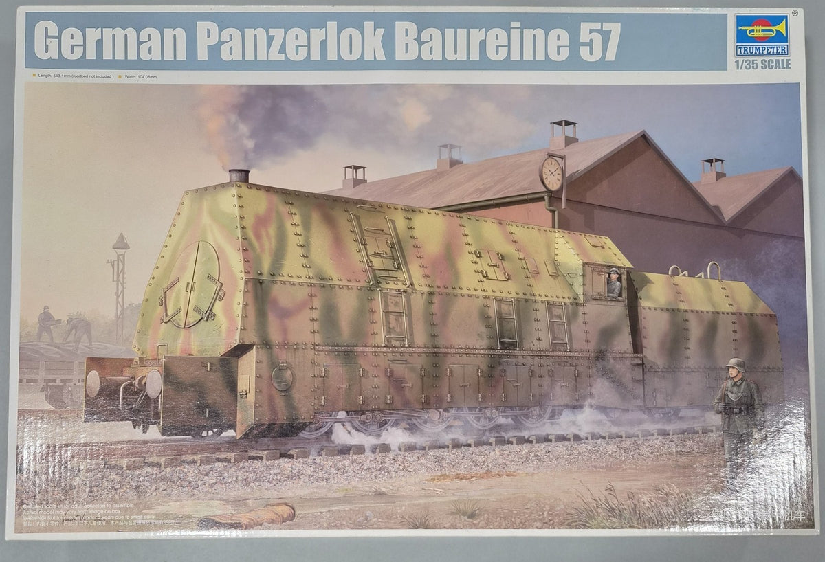 Trumpeter 00219 German Panzerlok BR57 Armored Locomotive 1:35 Scale Model Kit
