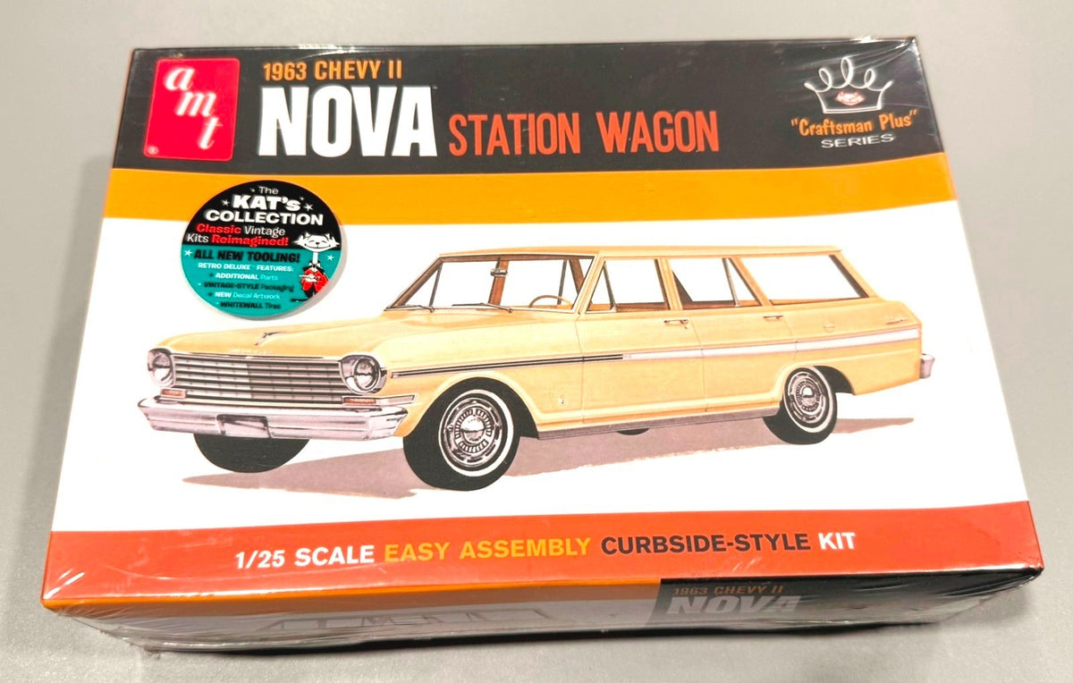 AMT 1963 Chevy II Nova Station Wagon 1/25 Scale Model Kit AMT1202/12