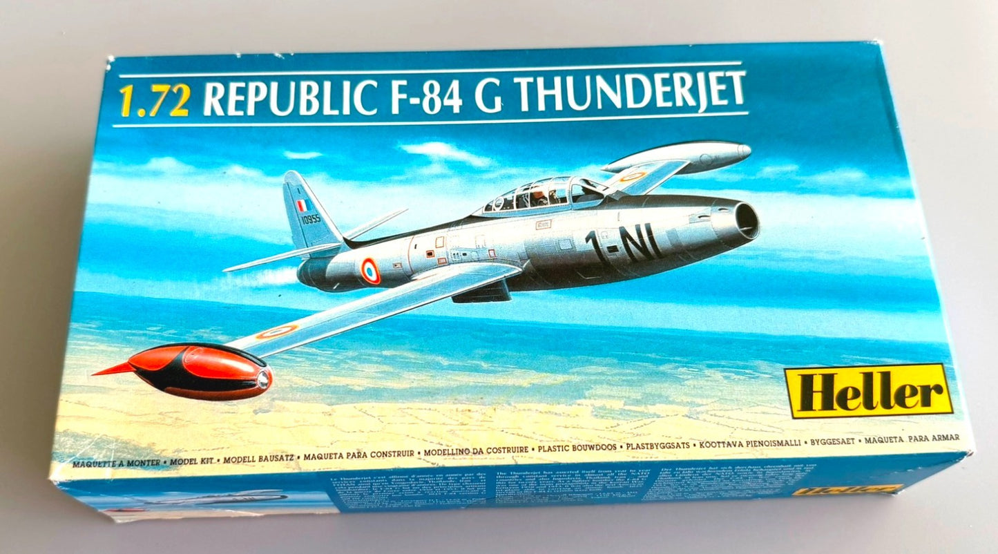 Heller 80278 Republic F-84G Thunderjet 1/72 Aircraft Model Kit Vintage