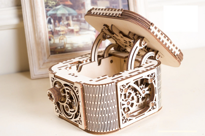 UGears Treasure Box Wooden 3D Puzzle, Model 70031