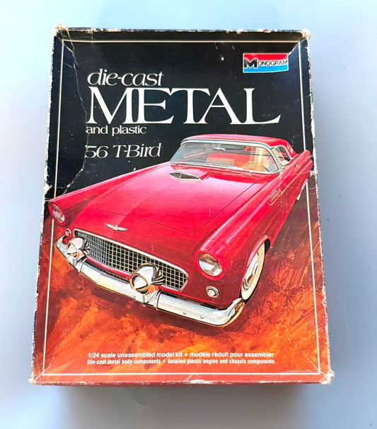 Monogram 6101 Die-Cast Metal '56 T-Bird 1/24 Scale Model Kit