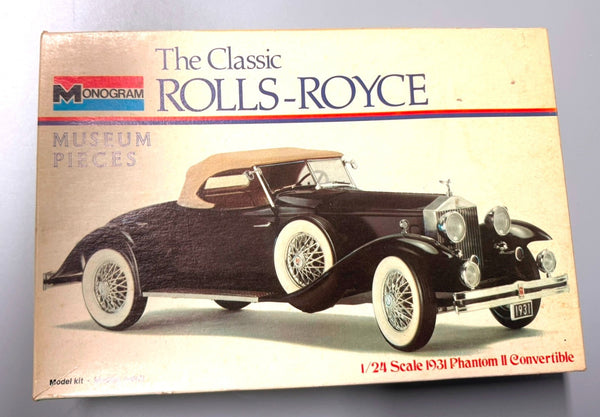 Monogram Classic Rolls-Royce 1931 Phantom II Convertible 1/24 Scale Model 8203