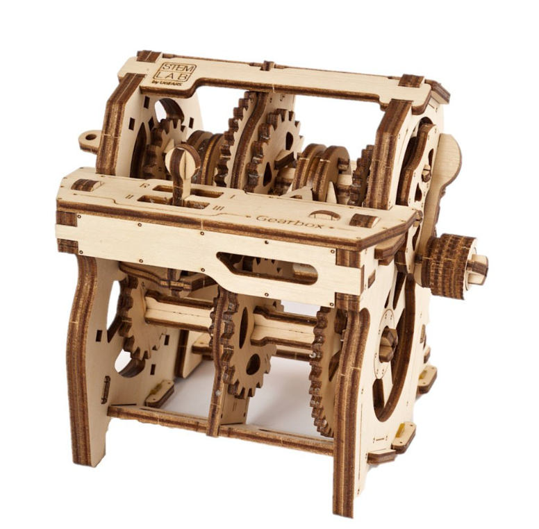 UGears STEM Lab Gearbox Wooden 3D Puzzle, Model 70131